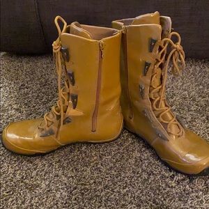 Ahnu side zip rain boots